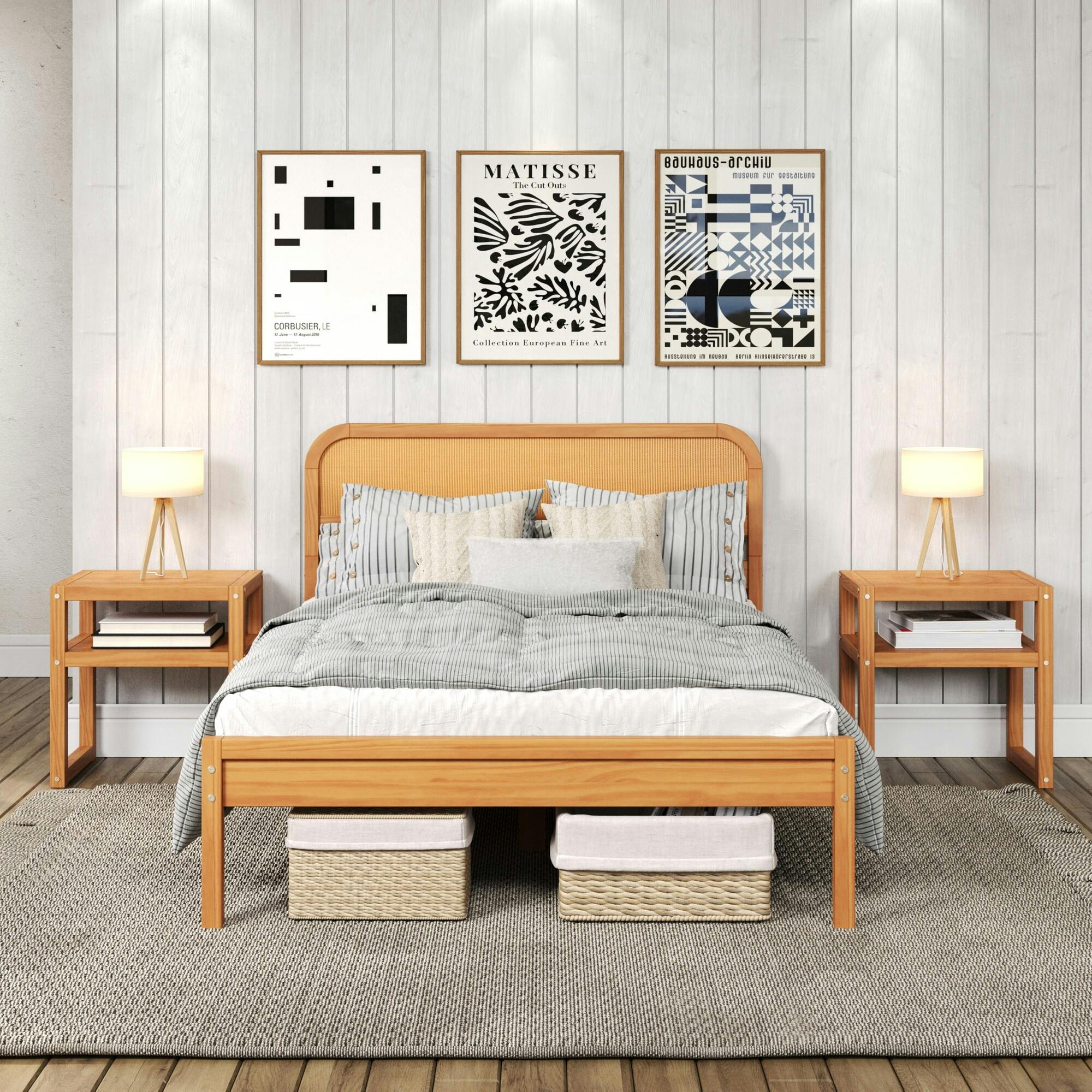 Curva Rattan Full Bed
