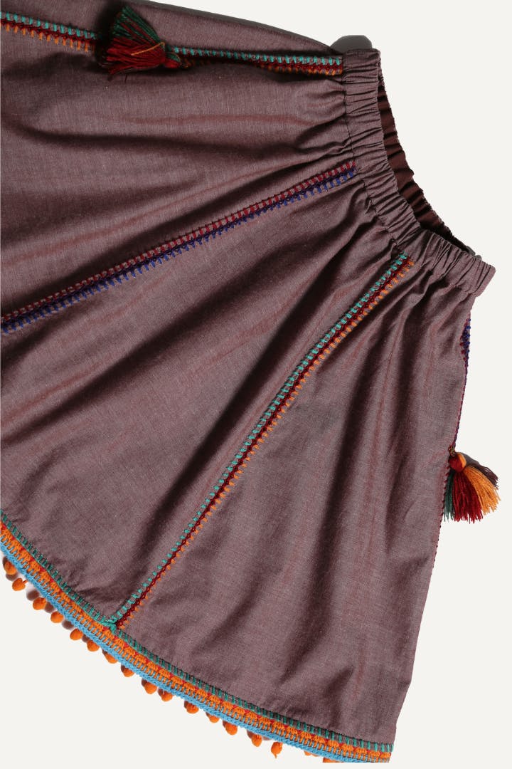 MAYA EMBROIDERED PEASANT SKIRT