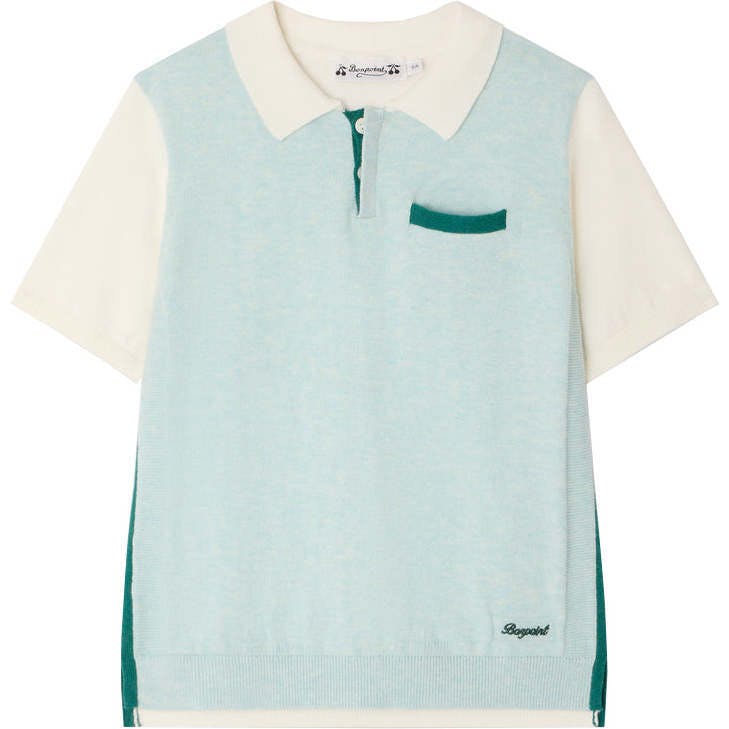 BONPOINT Laser Knit Polo - Ecru