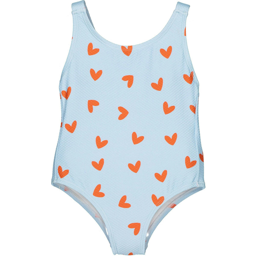 Textured Hearts Swimsuit, Multi