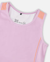 Athletic Tank Top In Recycled Polyester Lilac