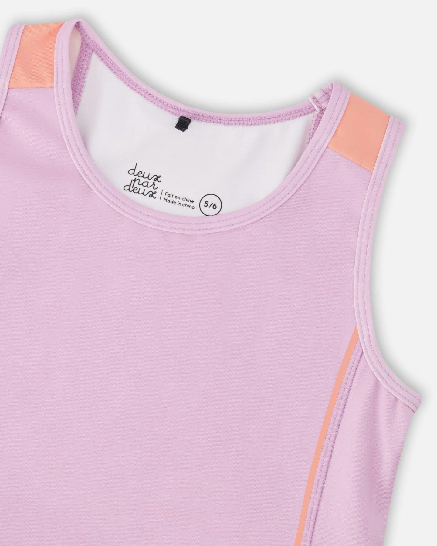 Athletic Tank Top In Recycled Polyester Lilac