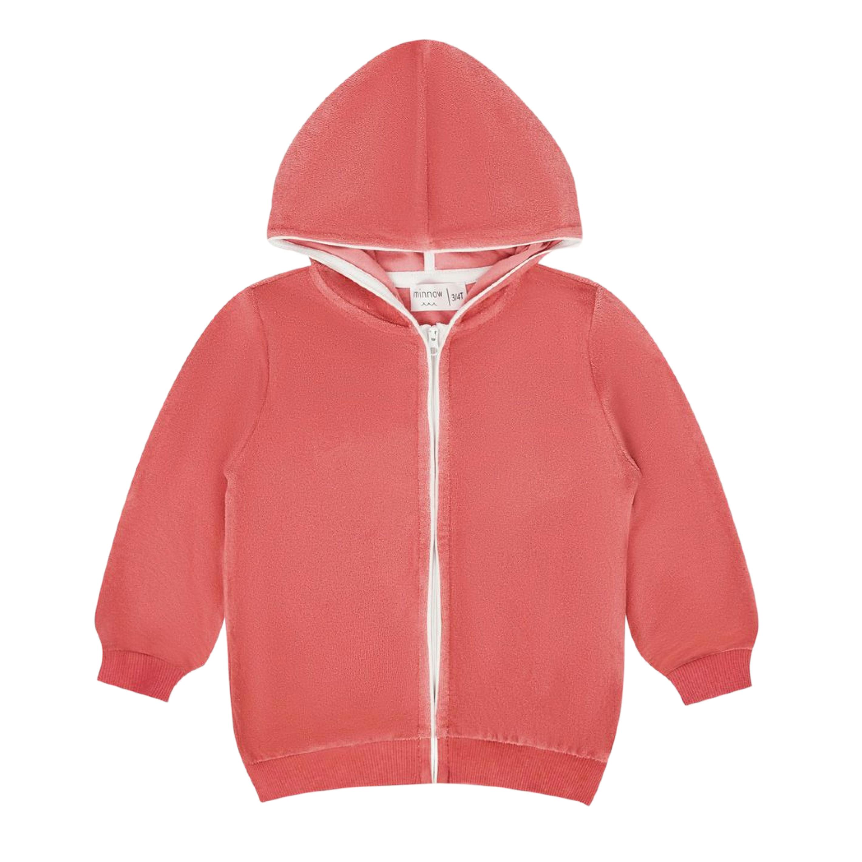 unisex sailor red french terry zip hoodie