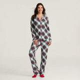 Portia Plaid Women's Luxe Pajama Pant Set