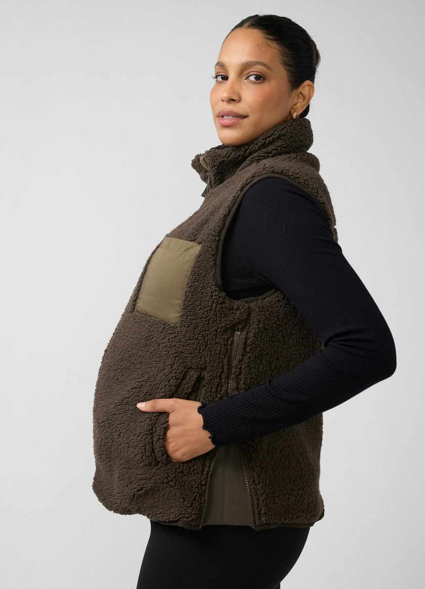Sherpa Maternity Vest with Baby Carrier Insert