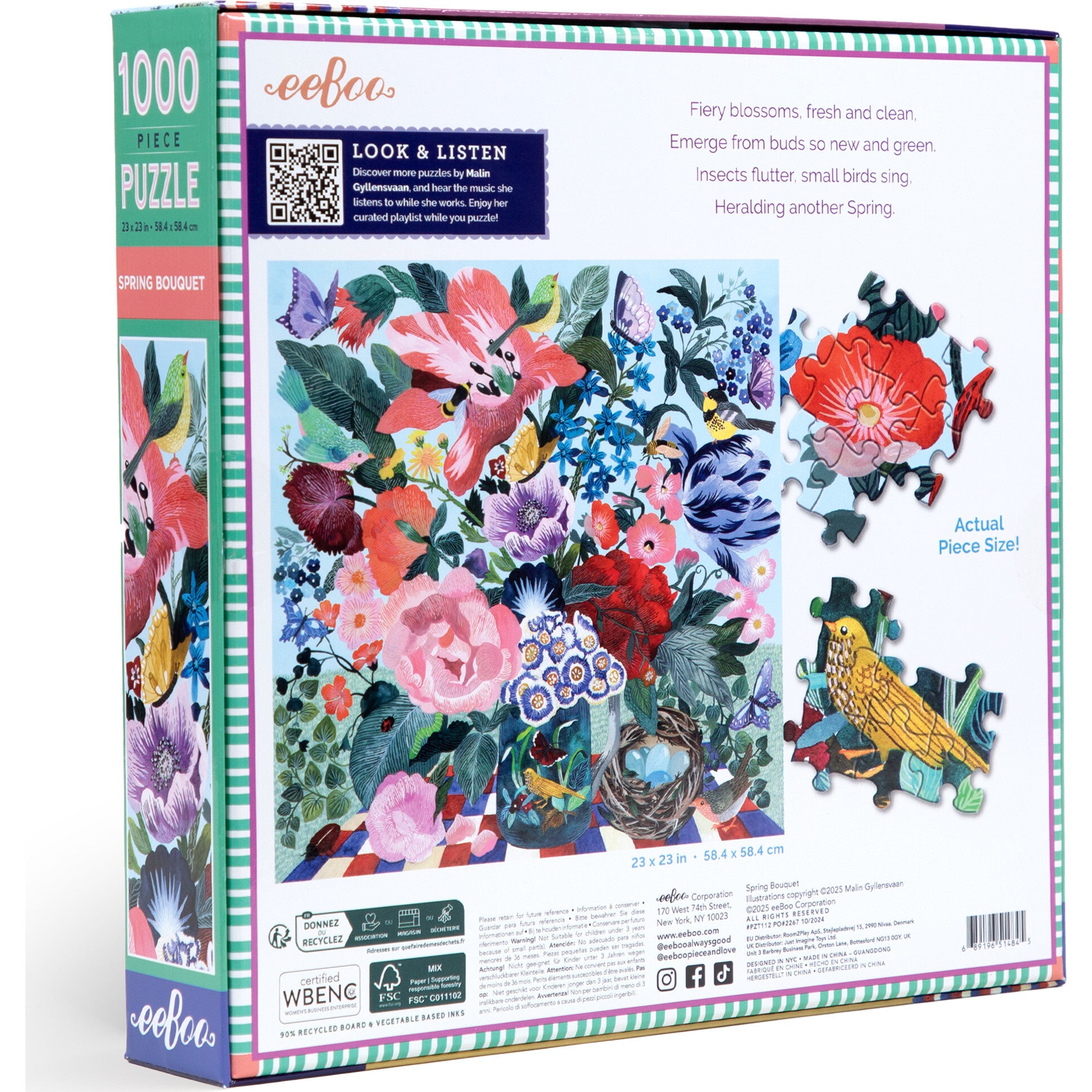 Piece&Love: Spring Bouquet - 1000 pc Puzzle