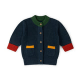 Midnight Snuggly Knitted Cardigan, Blue