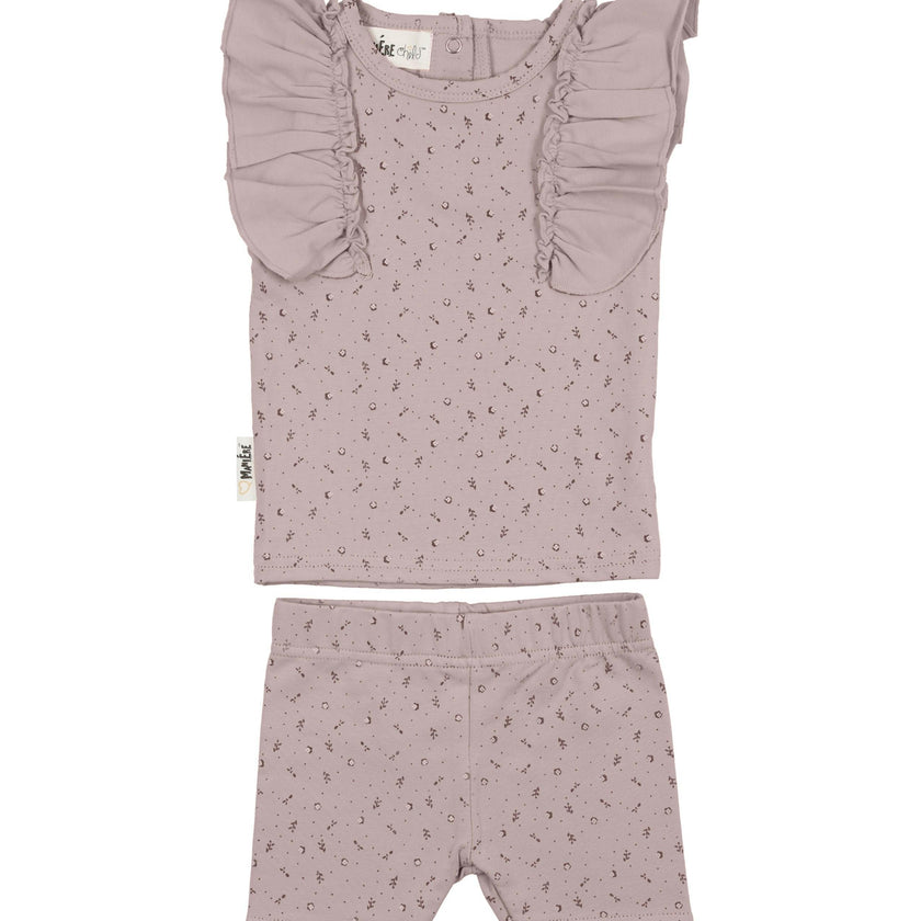 Petals & Polka Dots 2-Piece Top & Short Set