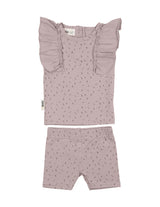 Petals & Polka Dots 2-Piece Top & Short Set