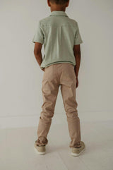 Boy's Collar Button Shirt Desert Sage
