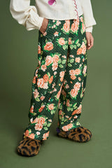 CRETONA QUILTED PANTS GREEN