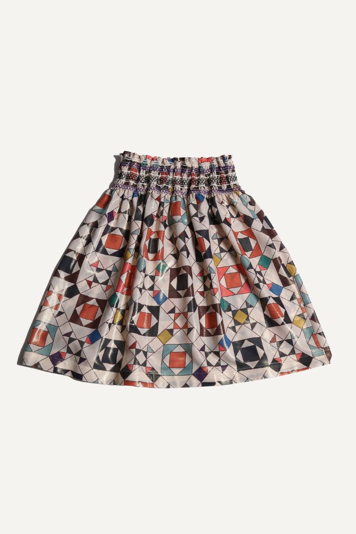 LUNA SMOCKED SKIRT