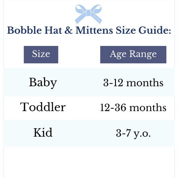 Golf Bobble Hat & Mittens Set