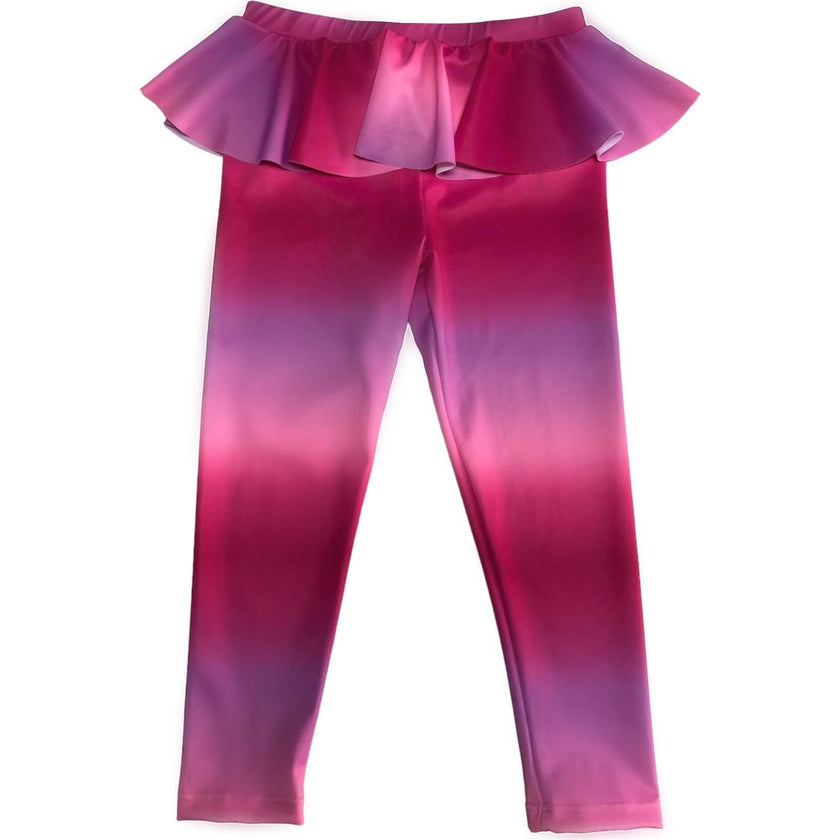 Misha Ruffle Waist Relaxed Full-Length Leggings, Multi