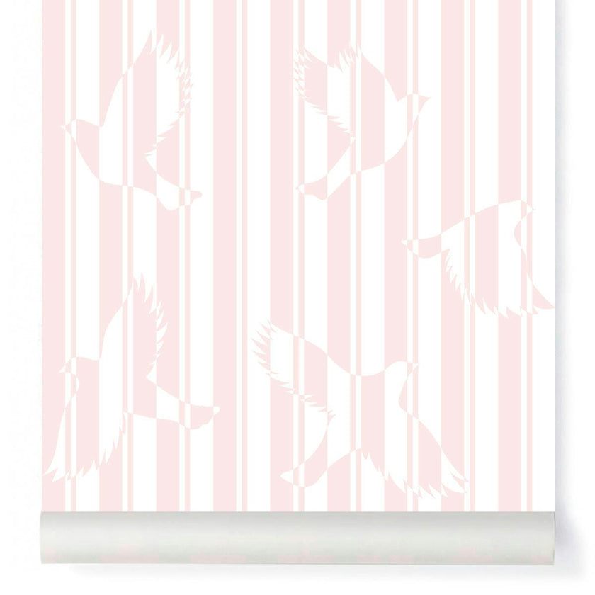 Papier peint POLKA coloris Rose