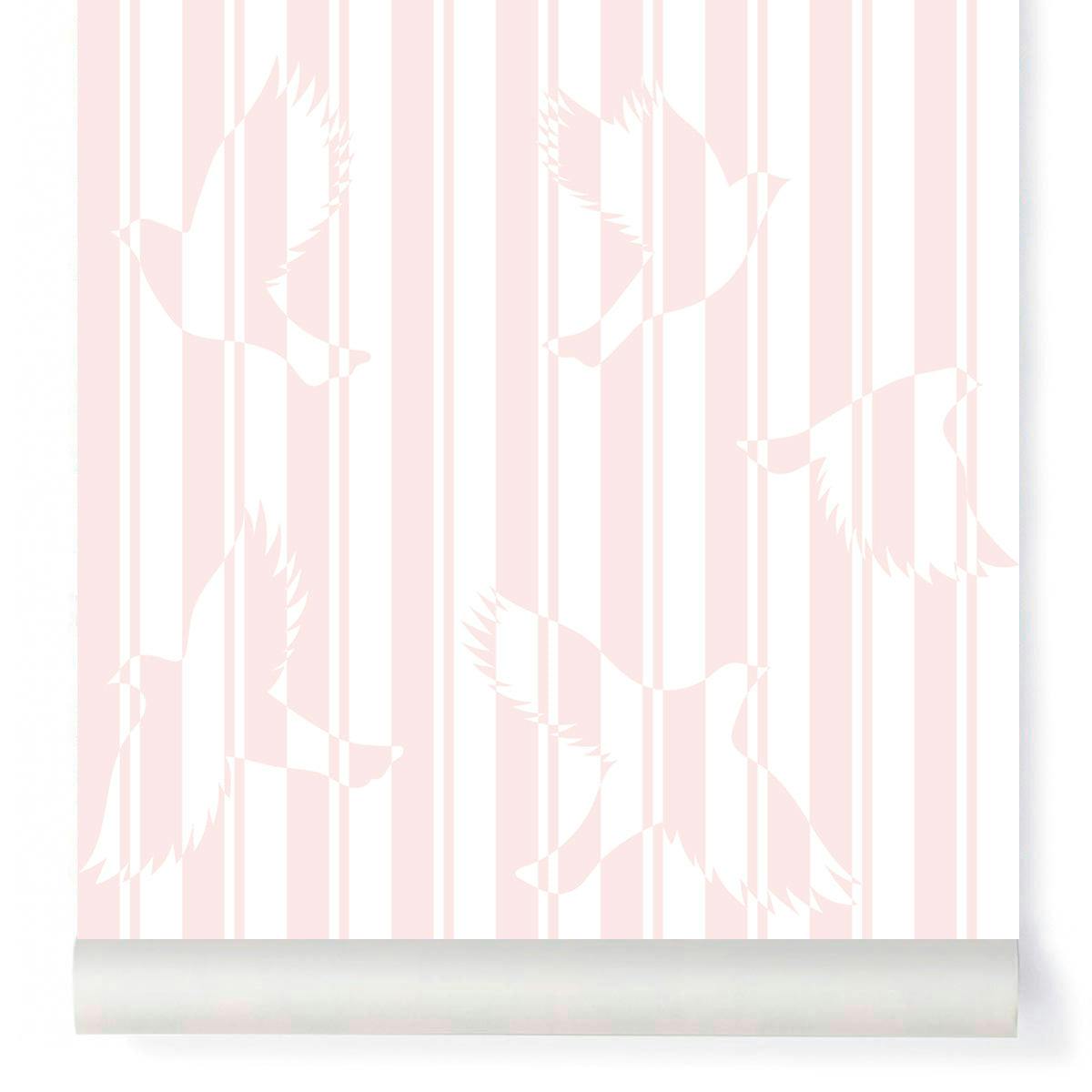 Papier peint POLKA coloris Rose