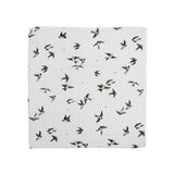 Organic Cotton Muslin Swaddle Blanket - Swallows