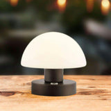 Zoe 5.75" Bohemian Farmhouse Iron Rechargeable Integrated LED Table Lamp