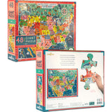 Giant Puzzle: USA Map - 48 Piece