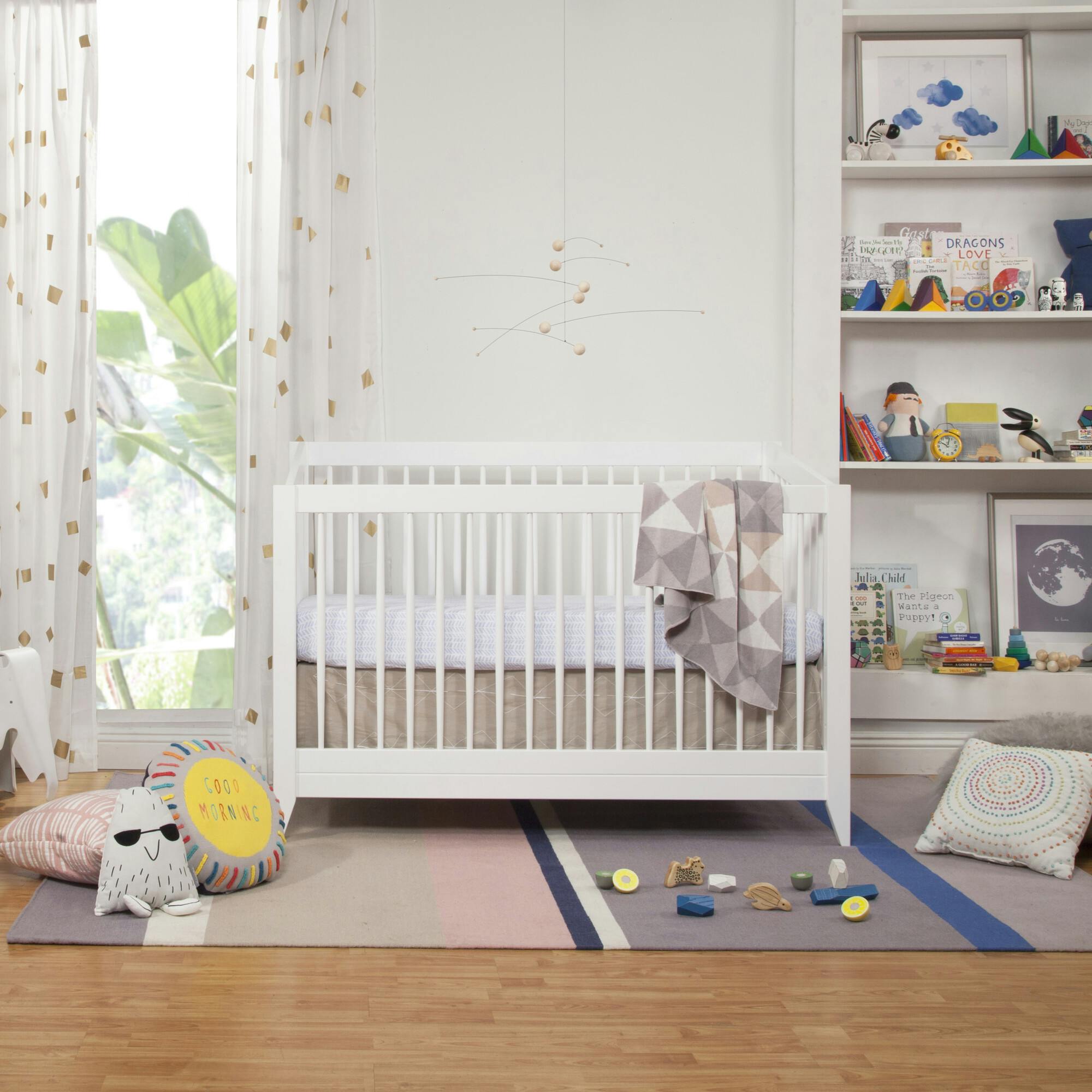 Sprout 4-In-1 Convertible Crib With Toddler Bed Conversion Kit