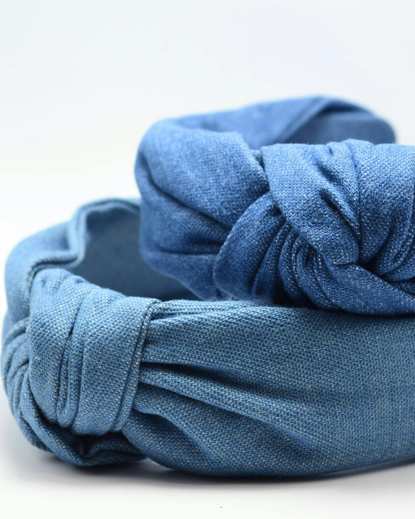 Comfy Denim Knot Headband