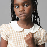Organic Stretch Poplin Peter Pan Collar Dress