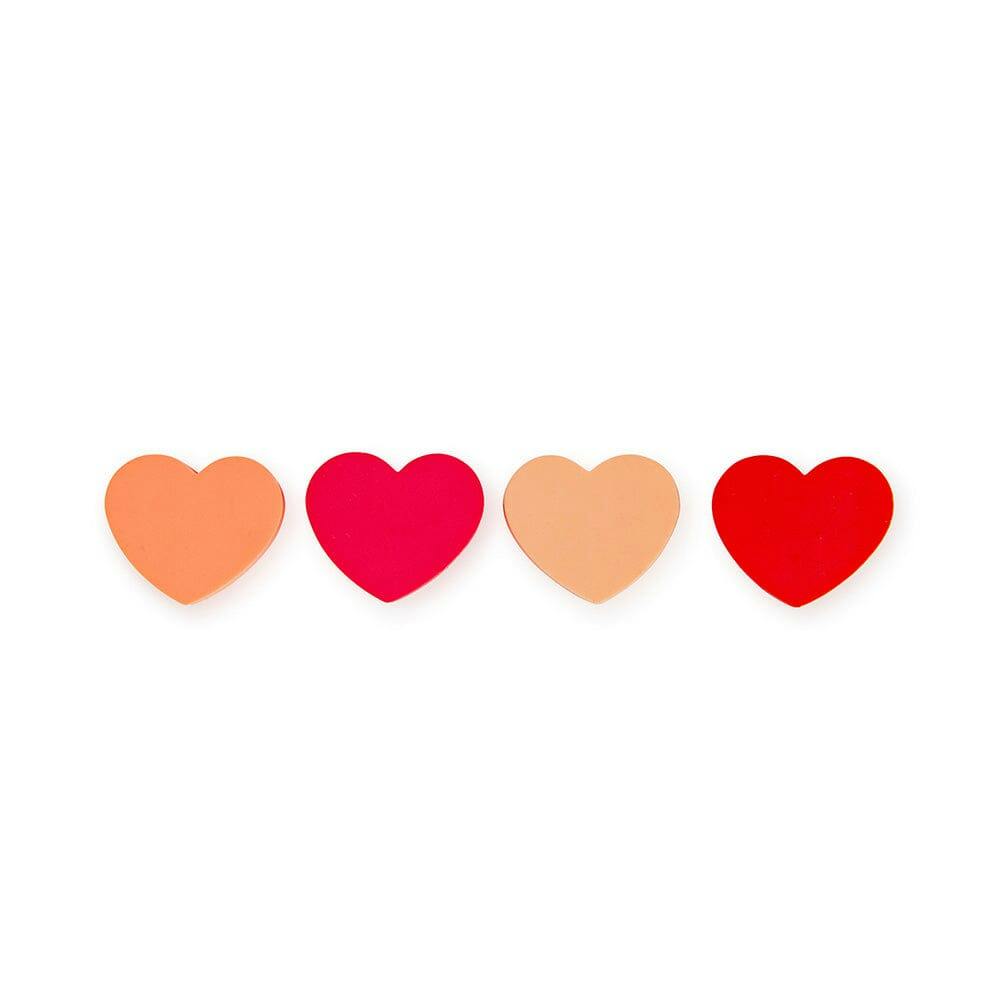 Large Heart Eraser Set