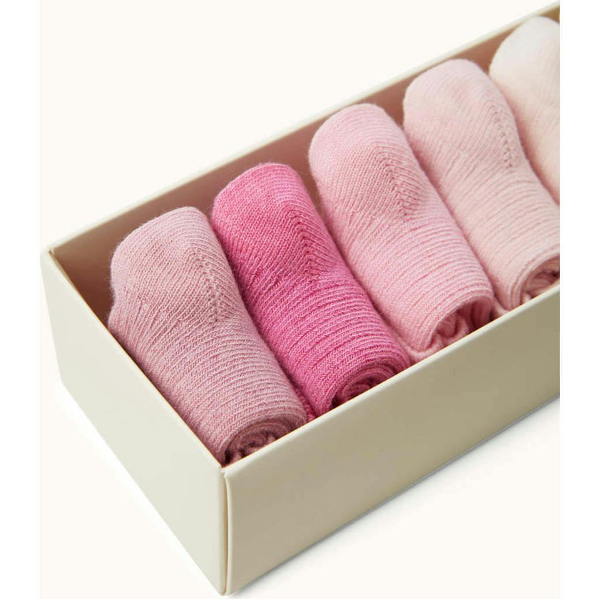 Bijou Set Of 7 Socks - Blue