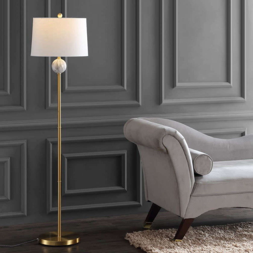 Vaughn 60" Modern Metal/Resin LED Floor Lamp