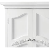 Versailles Wooden Wall Cabinet with 2 Shelves