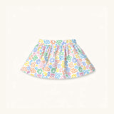 Circle Skirt in Rainbow Doodle