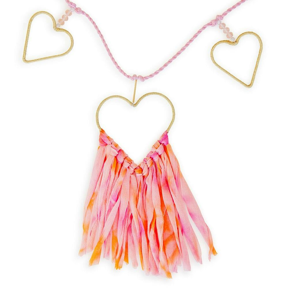 Chiffon Hearts Garland