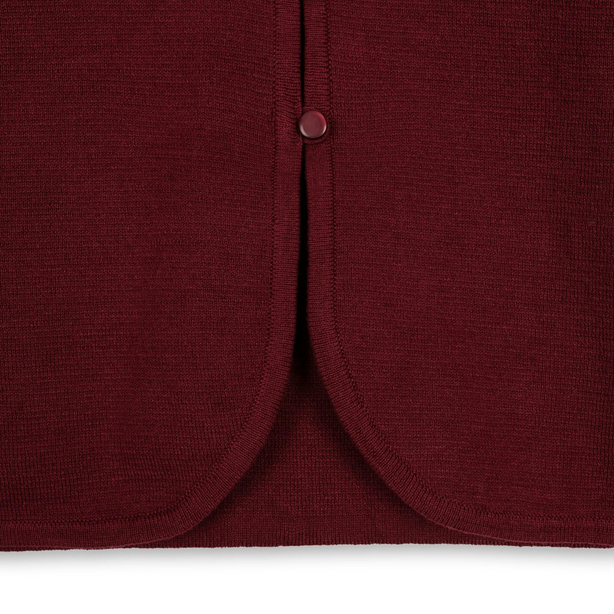Organic Curved Hem Cardigan