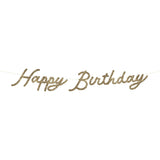 Gold Happy Birthday Garland Set
