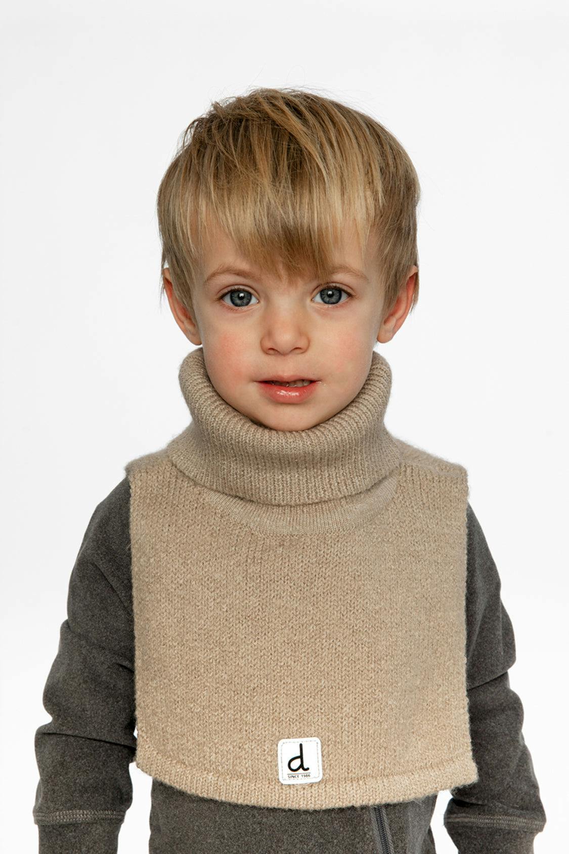 Knit Turtle Neckwarmer Light Taupe