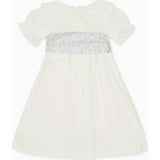 White Vega Floral Long Ceremony Girl Dress