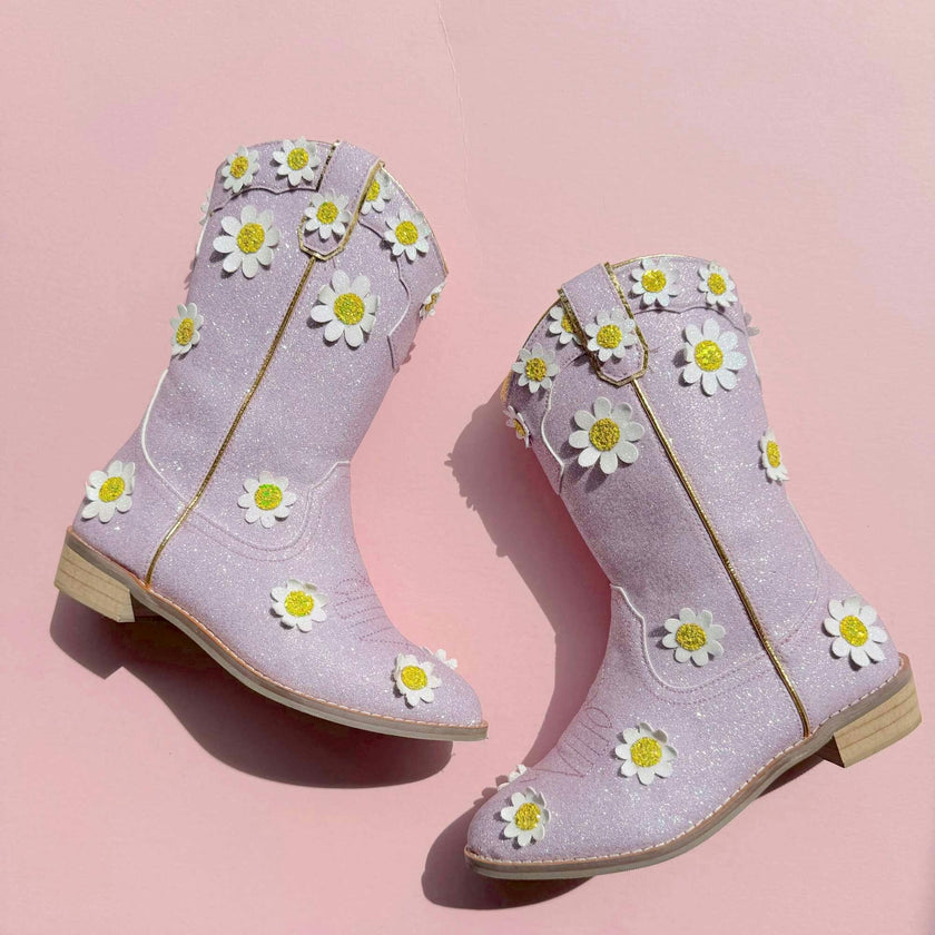 Cowgirl Lilac Oopsie Daisy Boots