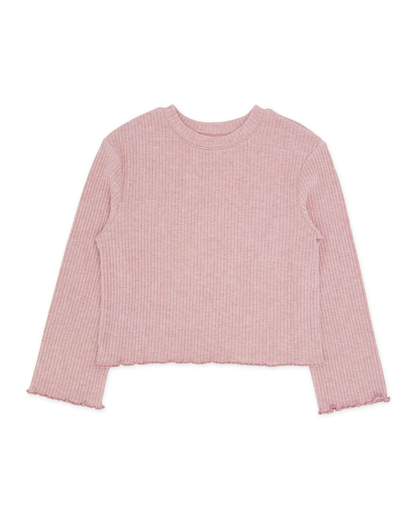 Ruby Top - Rose Quartz Brushed Rib