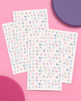 Pearlescent Mermaid Nail Stickers - 584 adhesive nail stickers