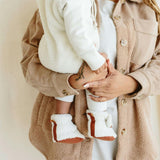 STAY ON SHERPA BOOTS | ALABASTER