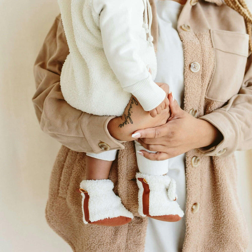 STAY ON SHERPA BOOTS | ALABASTER