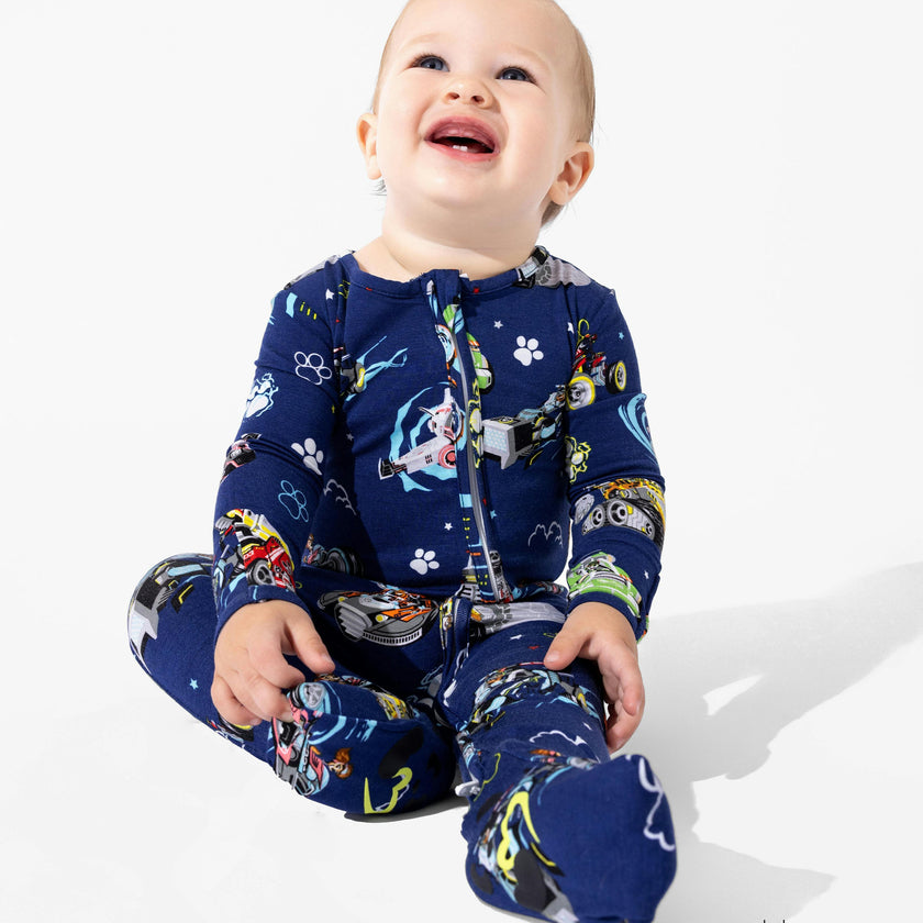 PAW Patrol: The Mighty Movie - Mighty Vehicles Bamboo Convertible Footie