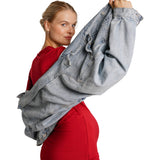 Liv Long Sleeve Crew Neck Maternity Tee, Red