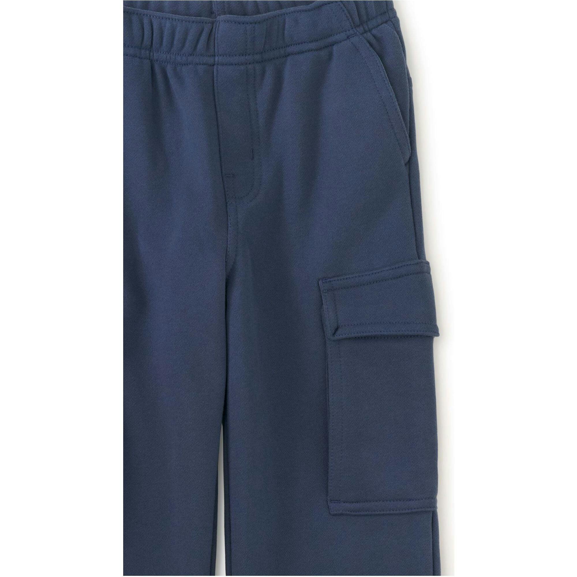Wide Leg Cargo Pants, Blue