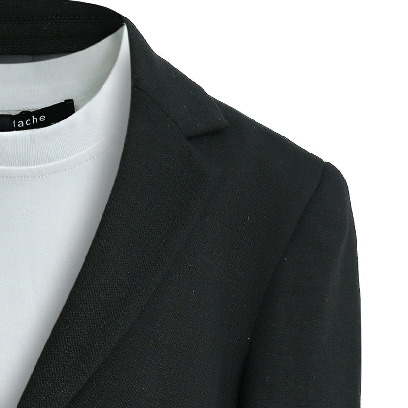 Black Slim-Fit Suit Set