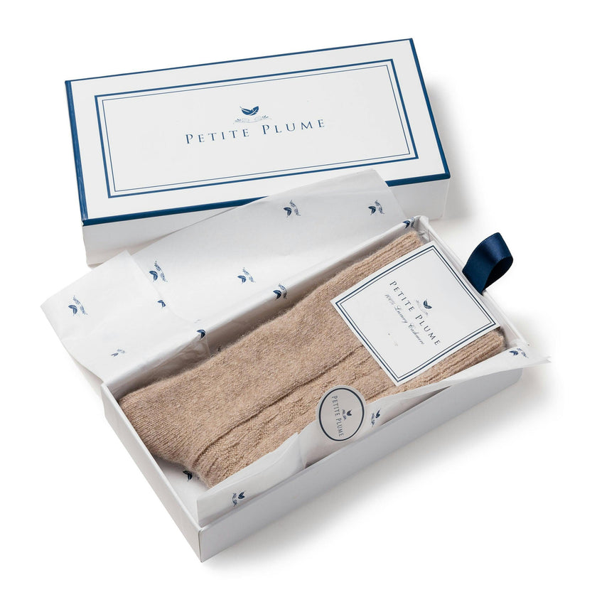 Women's Cashmere Socks in Camel