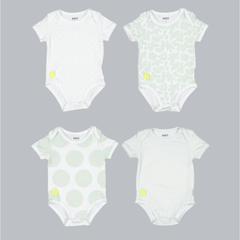 Baby Boy Short Sleeve 4pc Onesie Set