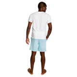 Men's Sky Blue Jersey Sleep Shorts - Organic Stretch Cotton