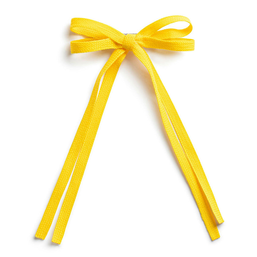 Halo Luxe Hopscotch Twill Long Tail Clip - Yellow