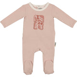 Puff Paint Flower Footie and Beanie Set